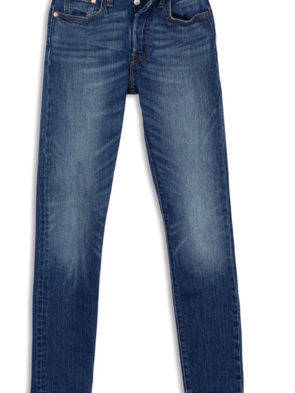 Levi's High-Rise Women's Slim Straight Jeans in Washed Blue